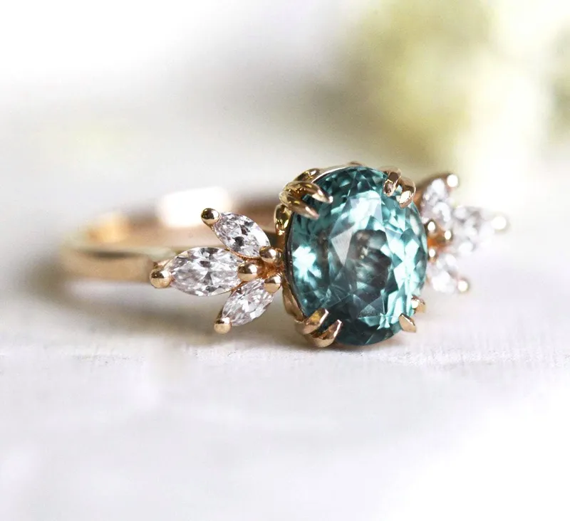 Salma Sapphire Diamond Ring vy 10