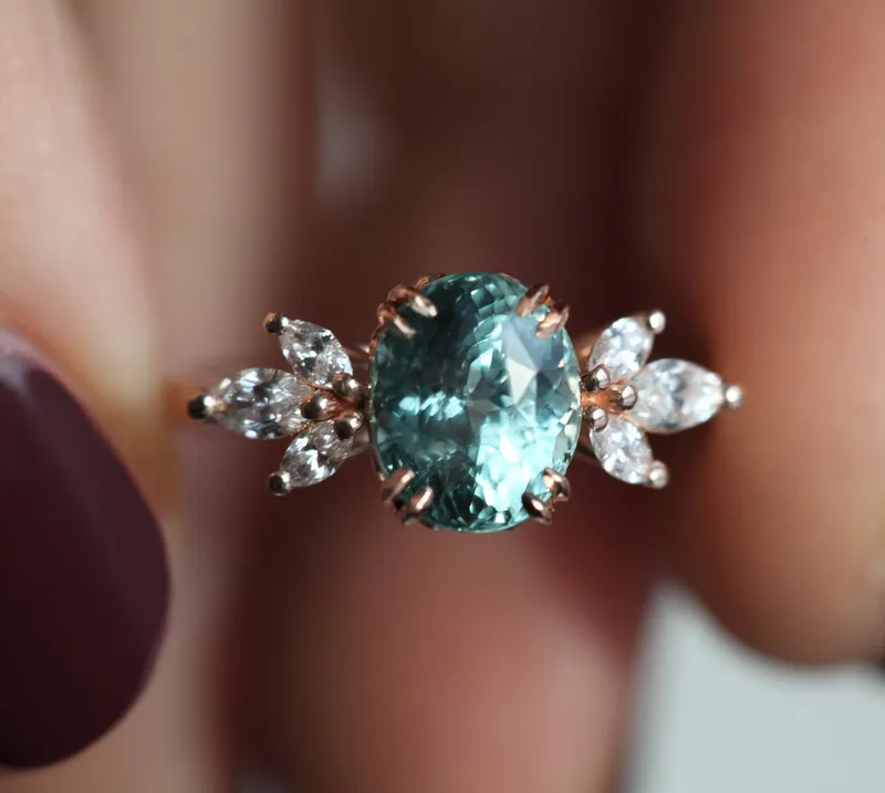 Salma Sapphire Diamond Ring vy 3