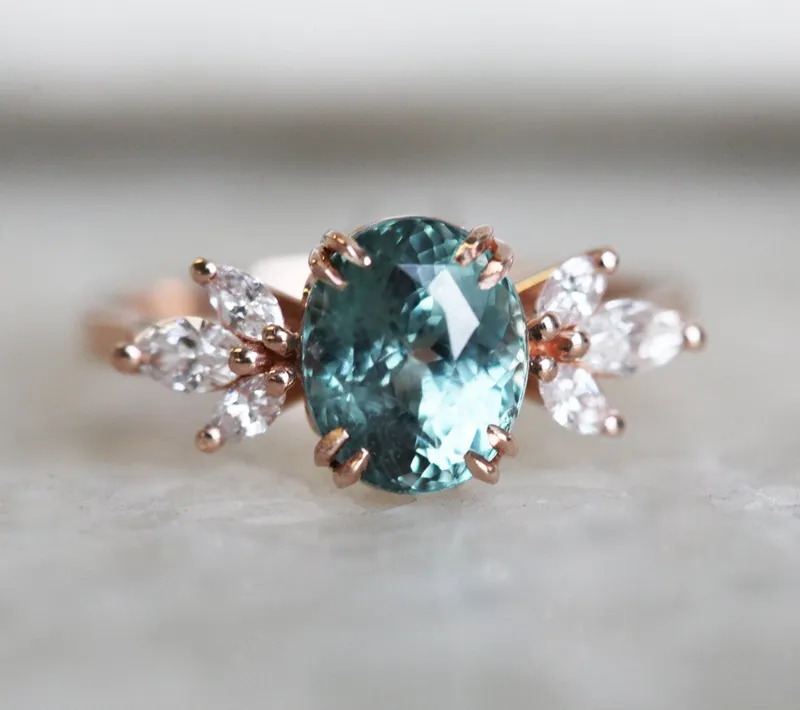 Salma Sapphire Diamond Ring vy 4