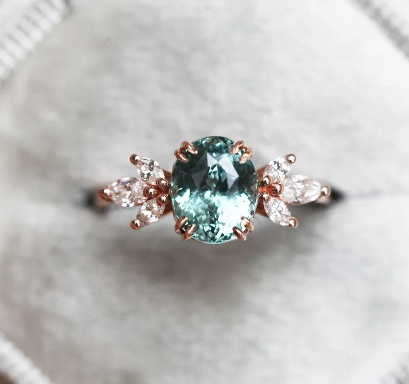Salma Sapphire Diamond Ring vy 5