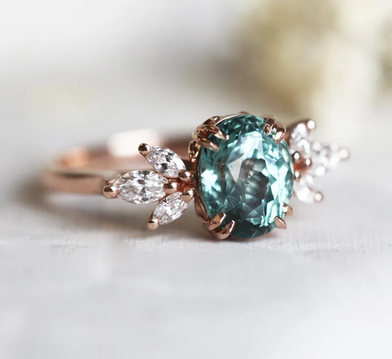 Salma Sapphire Diamond Ring vy 8