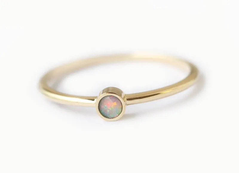 Salome Round Opal Ring vy 2