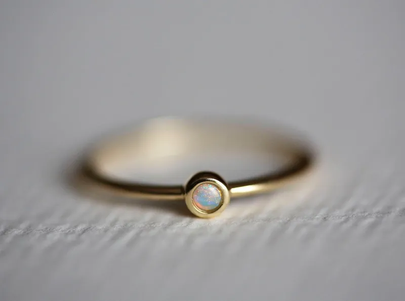 Salome Round Opal Ring vy 5