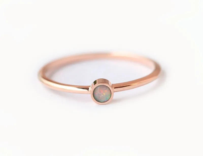 Salome Round Opal Ring vy 6