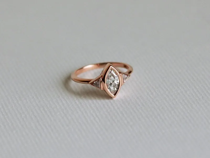 Sarita Marquise Diamond Engagement Ring vy 3