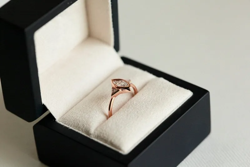 Sarita Marquise Diamond Engagement Ring vy 6
