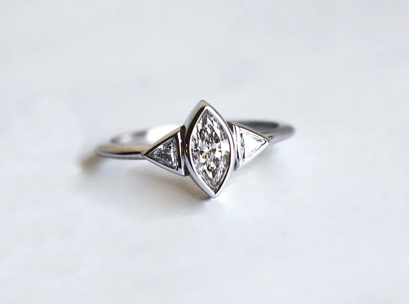 Sarita Marquise Diamond Ring vy 2