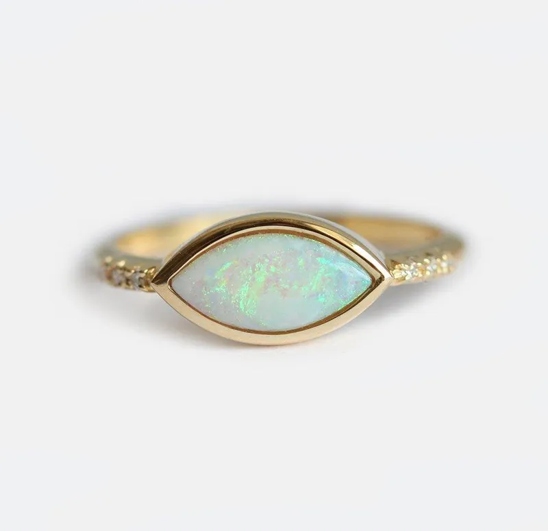 Scottie Marquise Opal Ring view 2