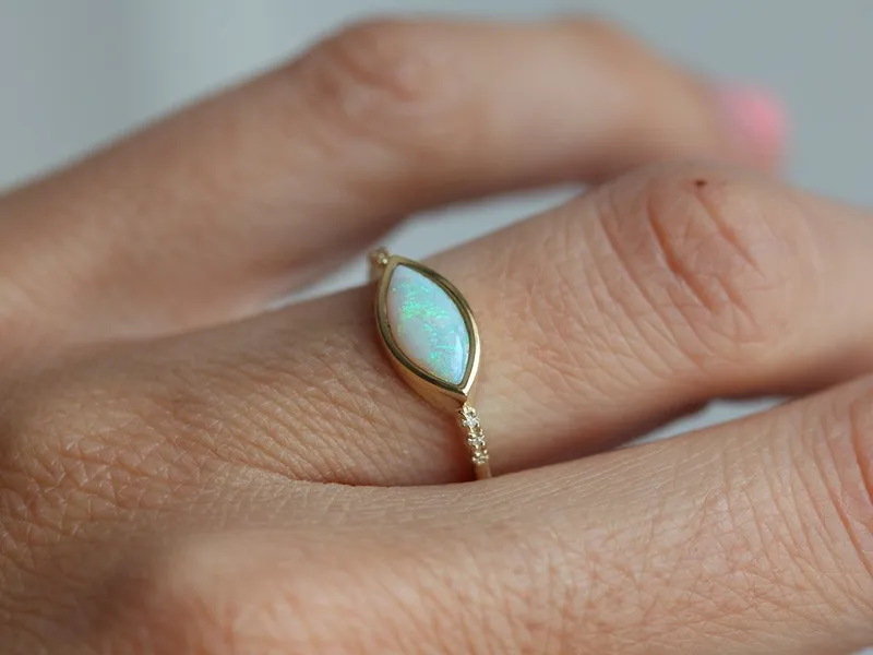Scottie Marquise Opal Ring view 3