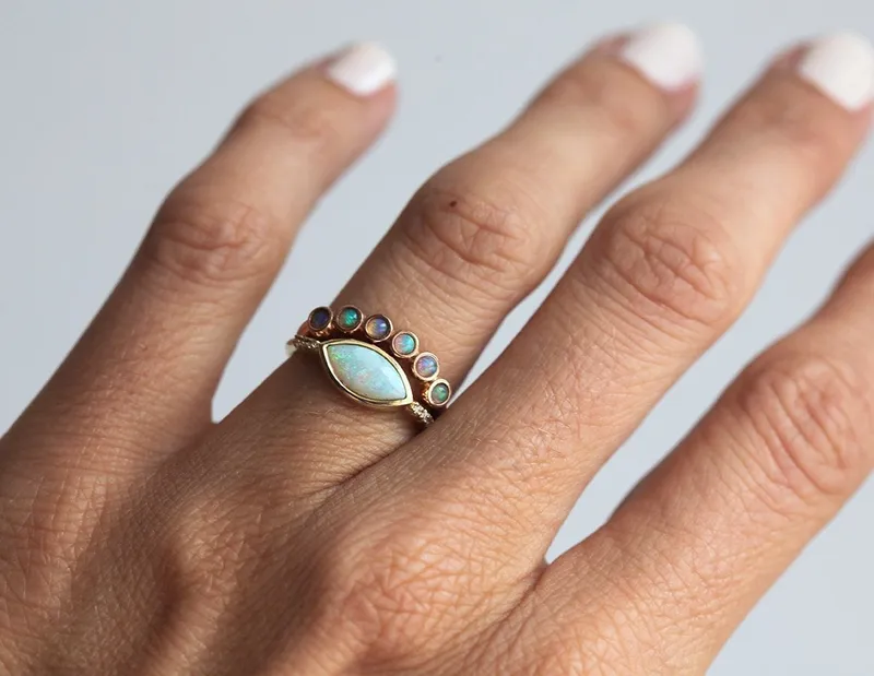 Scottie Marquise Opal Ring view 5