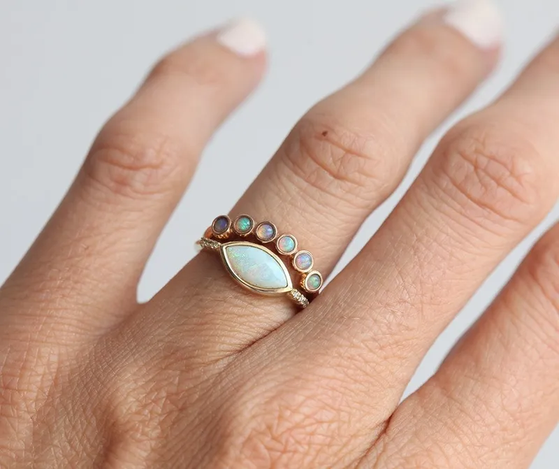 Scottie Marquise Opal Ring view 6