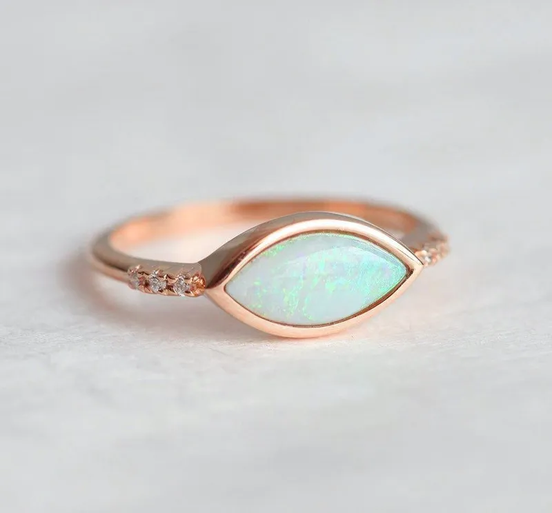 Scottie Marquise Opal Ring view 7