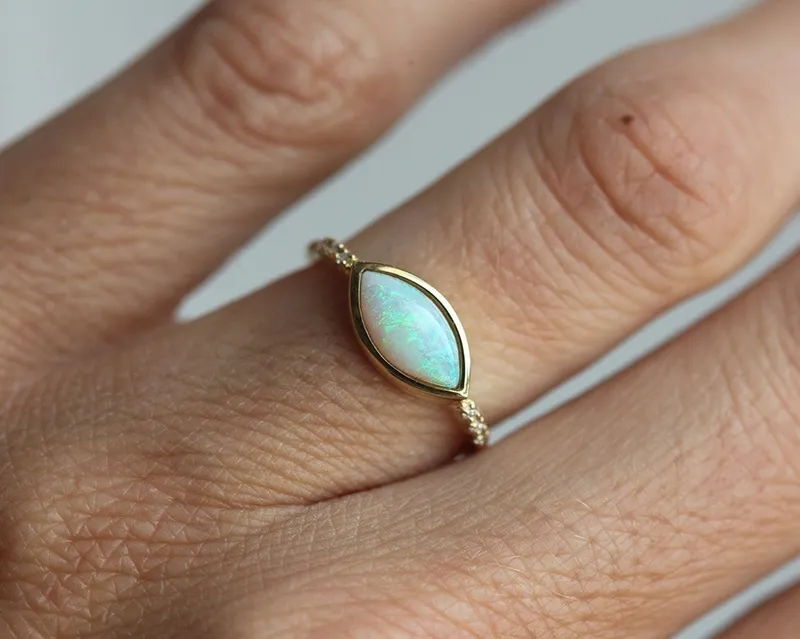 Scottie Marquise Opal Ring view 8