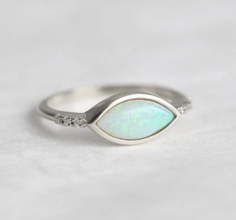Scottie Marquise Opal Ring view 9