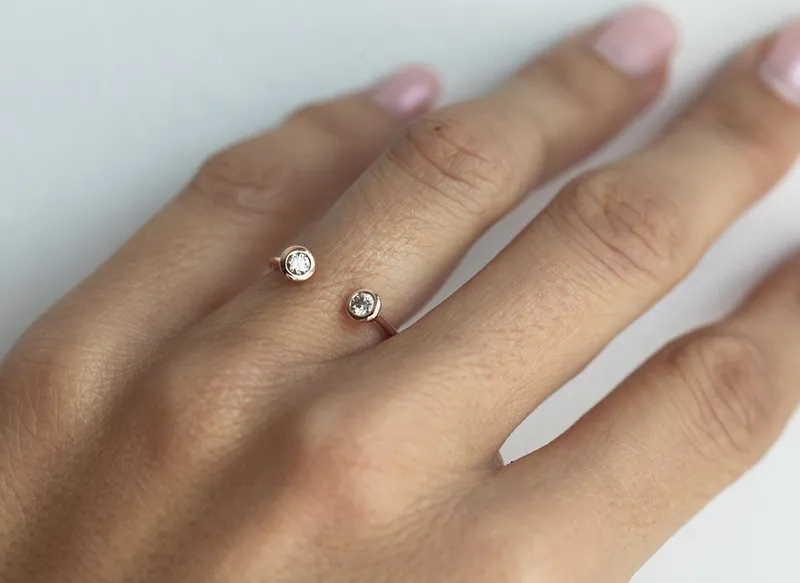 Shelby Marquise Salt & Pepper Diamond Ring Set vy 3