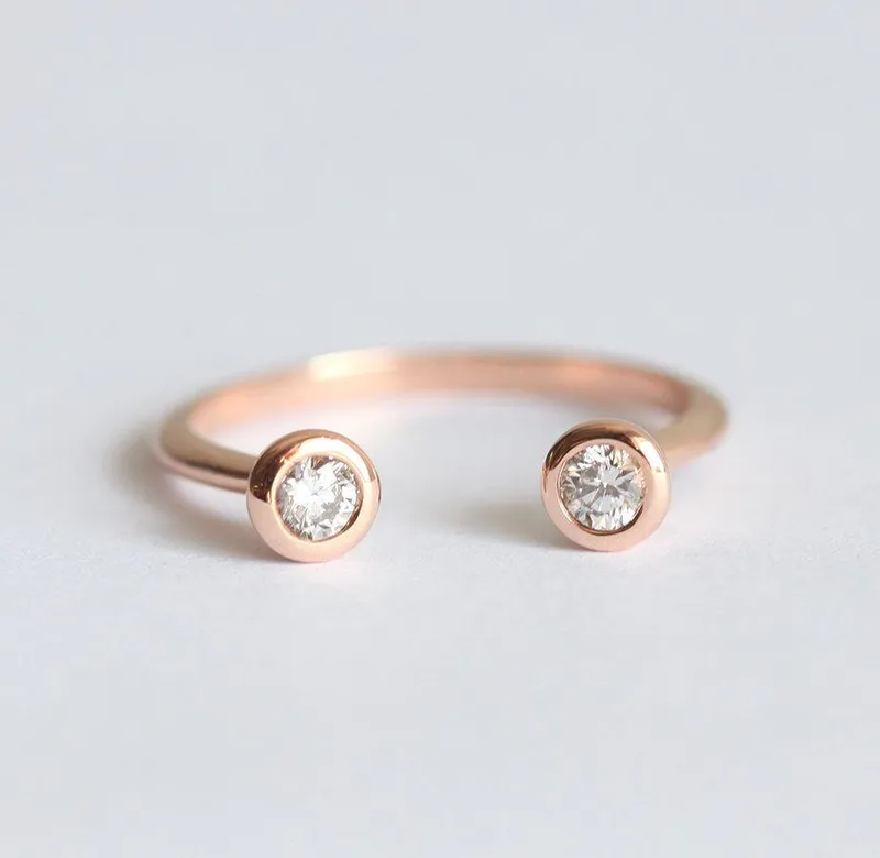 Shelby Marquise Salt & Pepper Diamond Ring Set vy 4