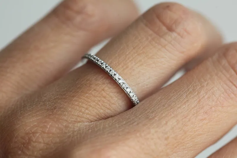 SKYLAR ETERNITY DIAMOND BAND, ETERNITY DIAMOND RING vy 2
