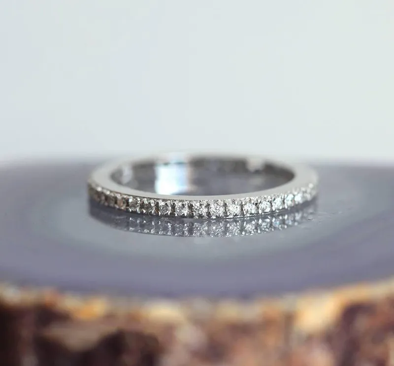 SKYLAR ETERNITY DIAMOND BAND, ETERNITY DIAMOND RING diamond round cut engagement ring