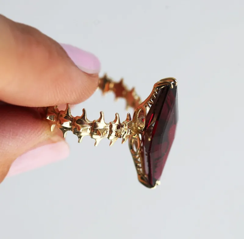 SNAKE SKELETON STATEMENT RING vy 2