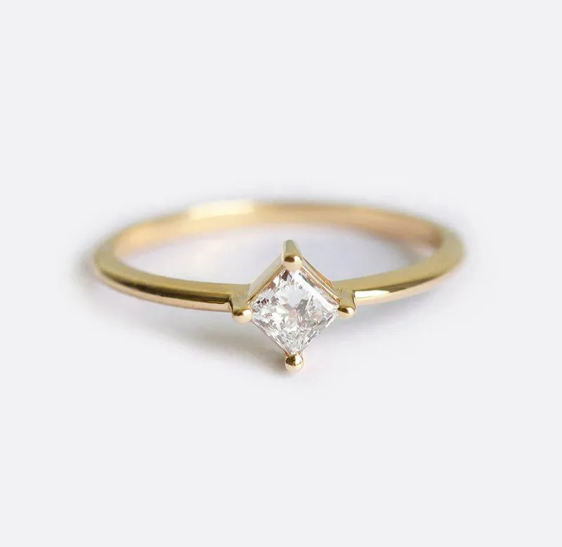 Solitaire Diamond Ring, Prong Diamond Ring view 6