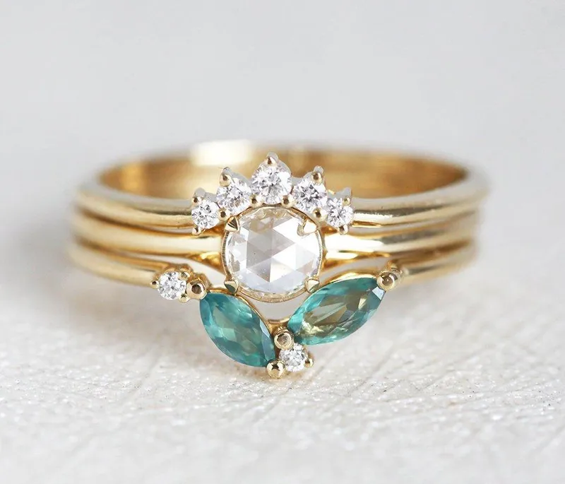 Solitaire Rose Cut Diamond Ring, Diamond Ring view 6