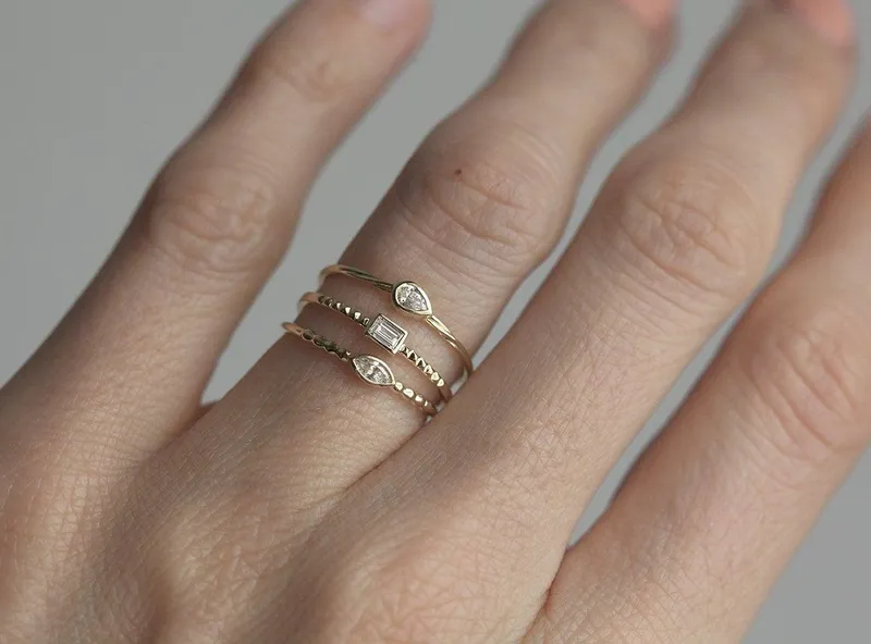SOLITAIRE MARQUISE DIAMOND RING view 3