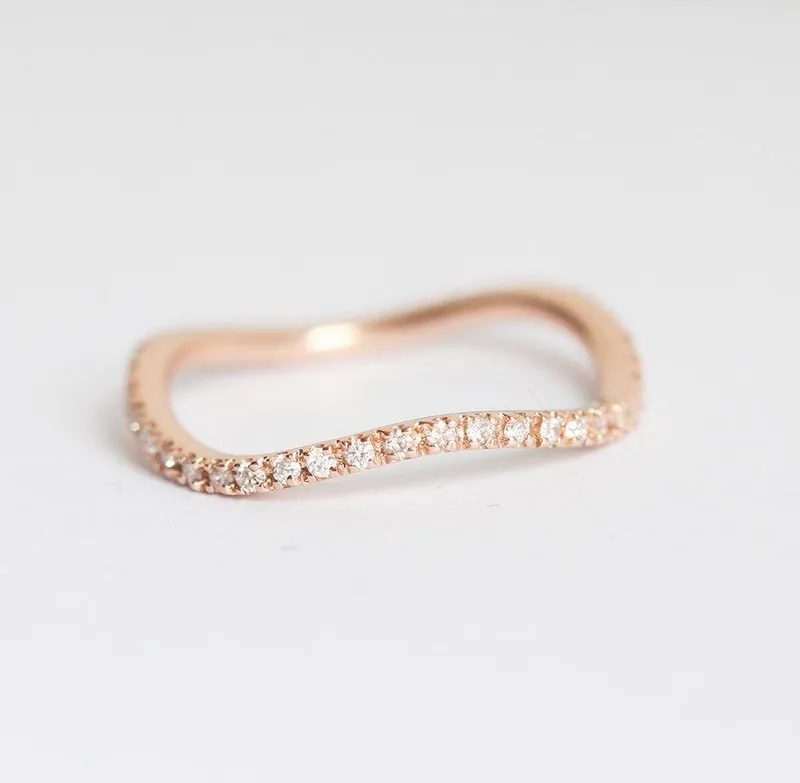 SONIA ROSE GOLD ETERNITY DIAMOND RING view 4