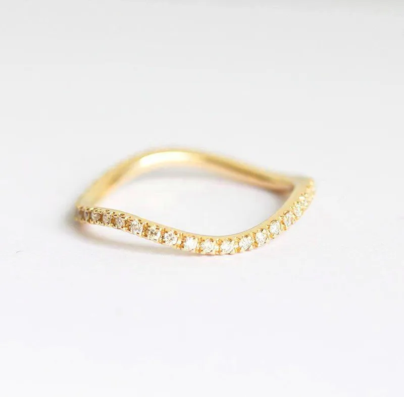 SONIA ROSE GOLD ETERNITY DIAMOND RING view 6