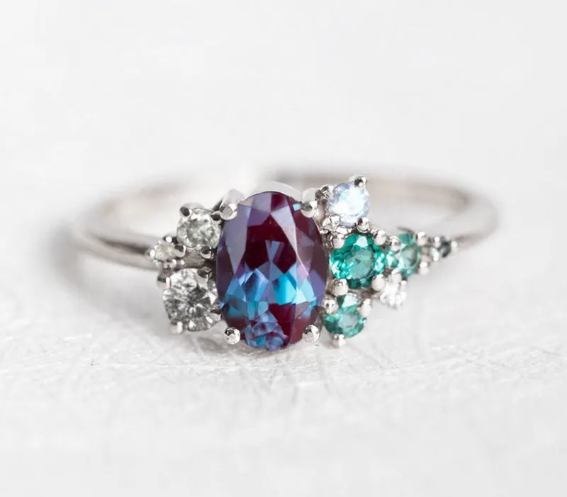Spencer Oval Alexandrite Ring vy 9