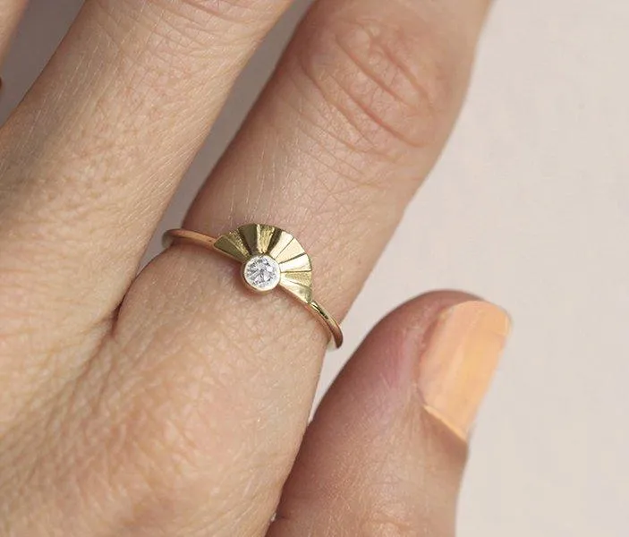 SUN RING, GOLD SUN RING vy 4