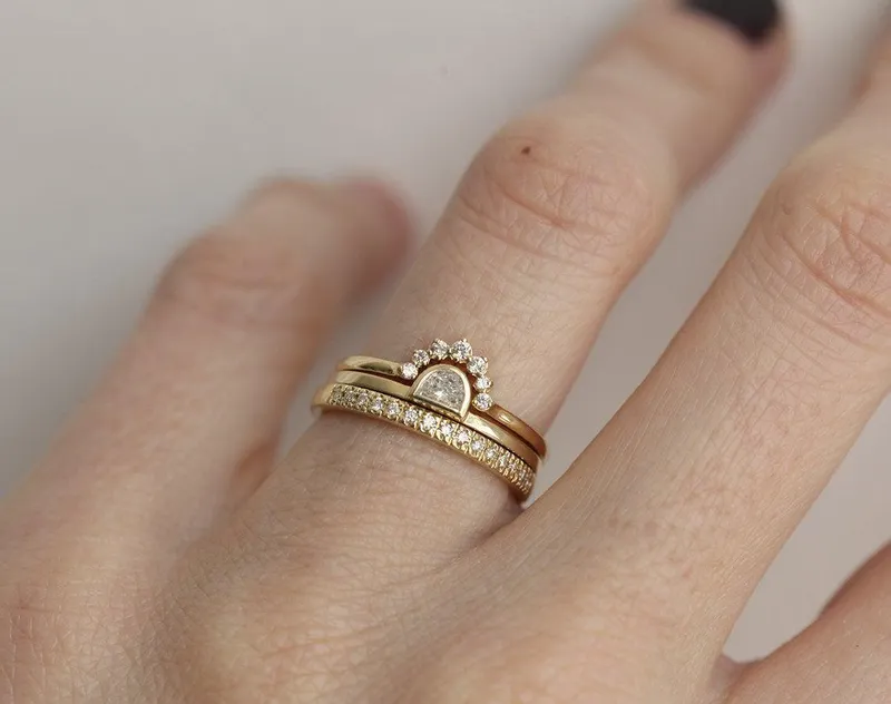 Sunset Diamond Ring Set vy 2