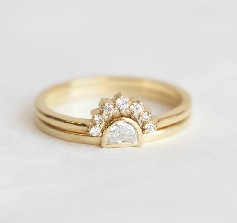Sunset Diamond Ring Set vy 3