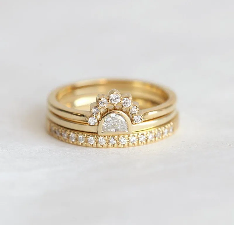 Sunset Diamond Ring Set vy 5