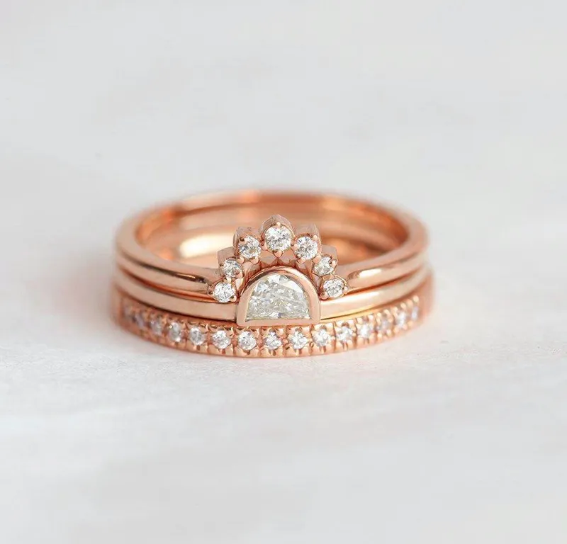 Sunset Diamond Ring Set vy 6