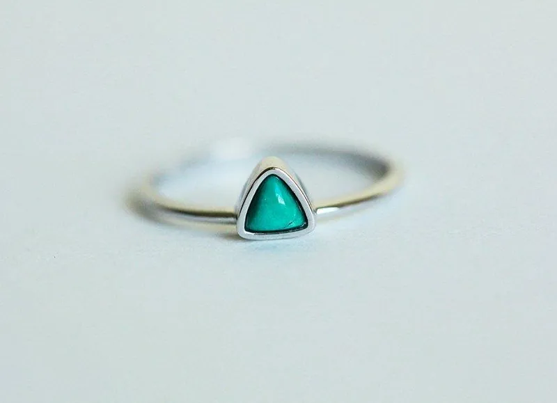 Turquoise Ring, Wedding Ring view 3