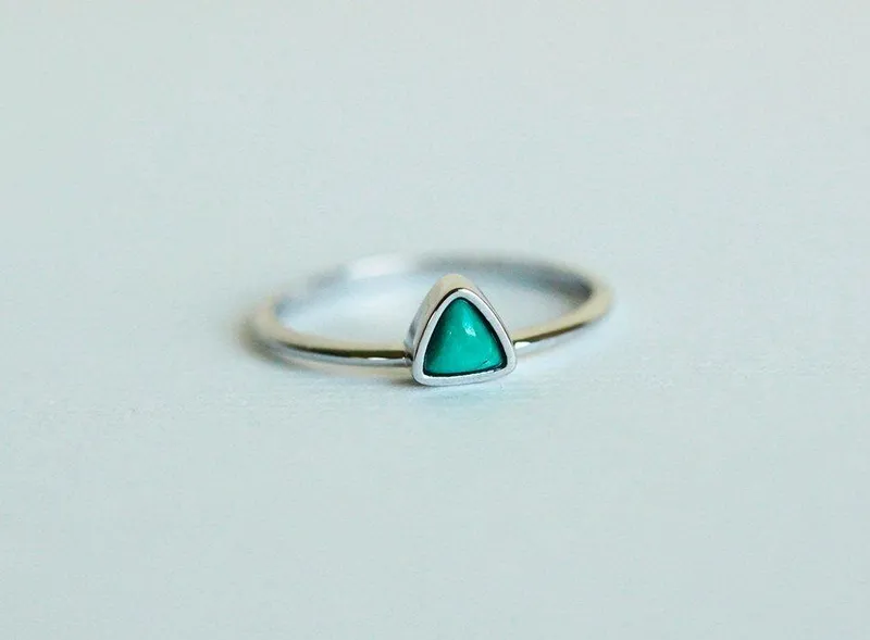 Turquoise Ring, Wedding Ring view 4