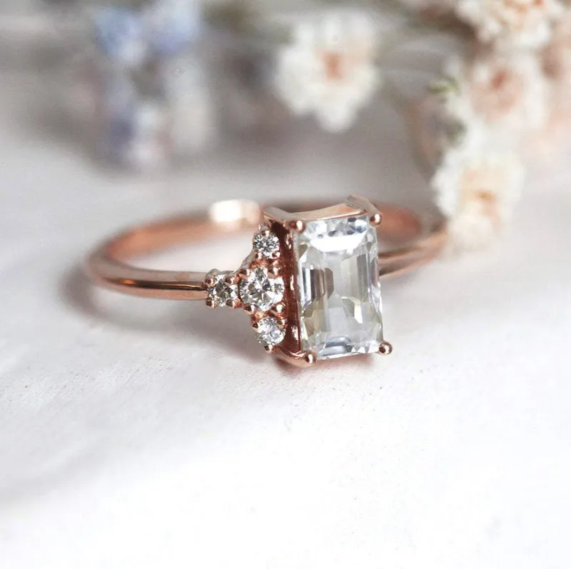 Theodore White Sapphire Diamond Ring vy 11