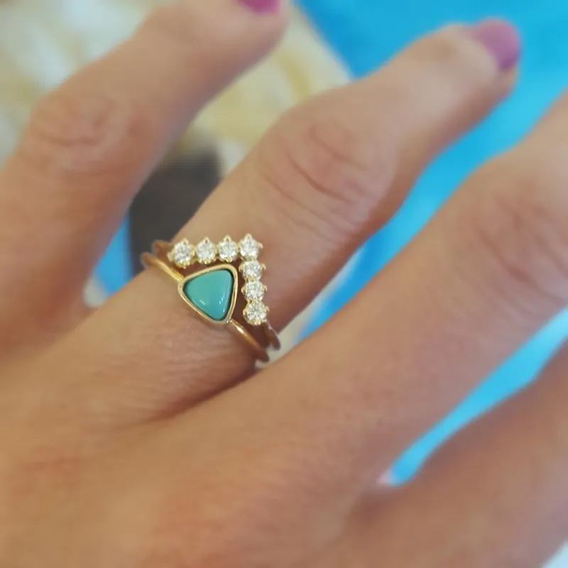 Turquoise Ring, Engagement Ring view 5