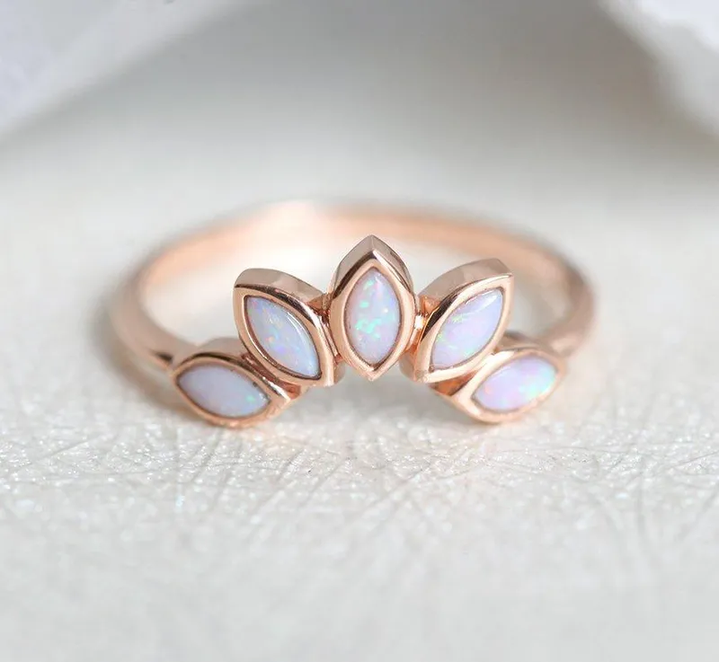 Turquoise Ring, Wedding Band view 6