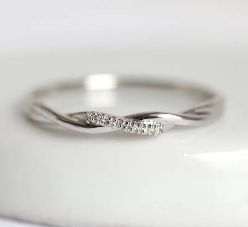 TWISTED BAND, ROPE WEDDING RING vy 6