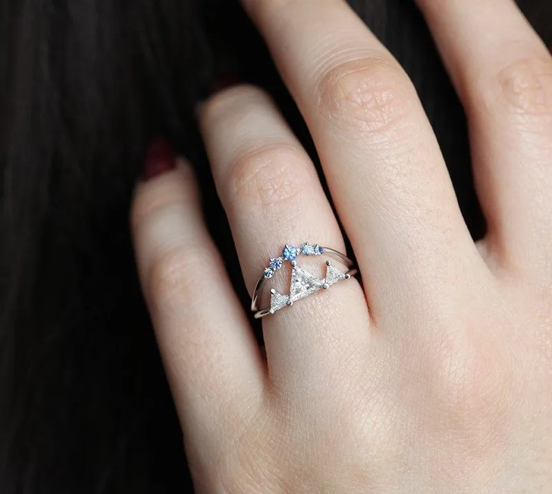 Unique Woman Ring, Unique Engagement Ring vy 5