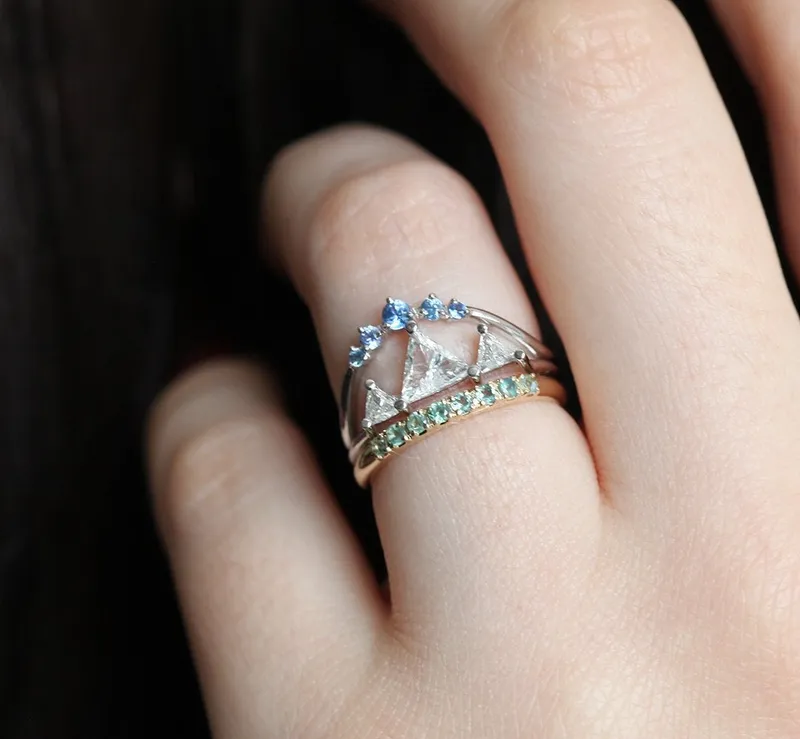 Unique Woman Ring, Unique Engagement Ring vy 6