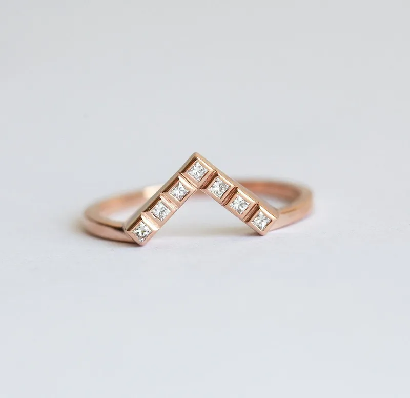 V Diamond Ring, V Diamond Band vy 2