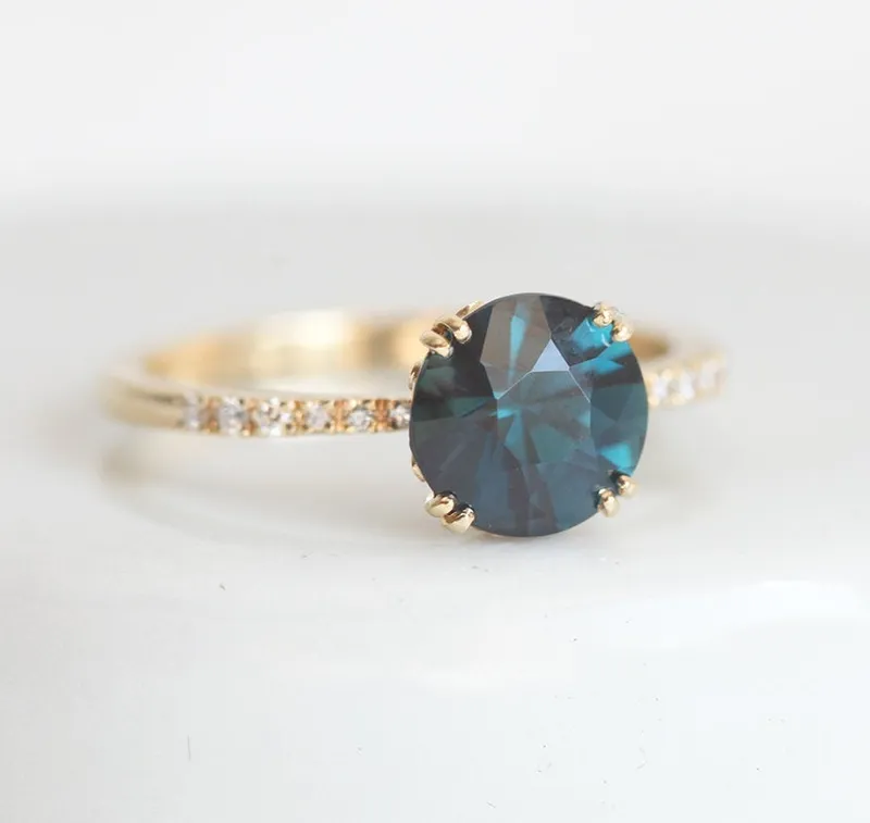 Vida Blue Sapphire Ring vy 2
