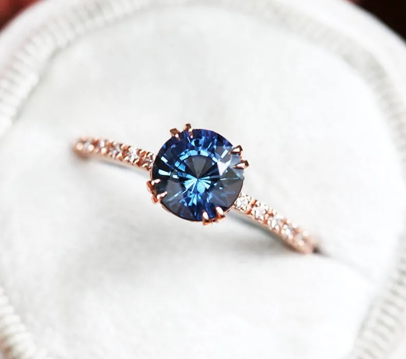 Vida Blue Sapphire Ring vy 3