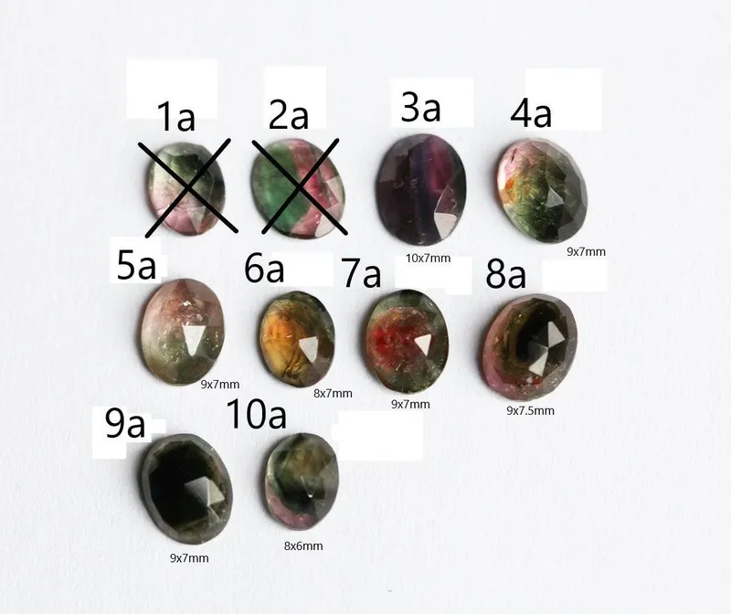 Watermelon Tourmaline Solitaire Ring vy 9