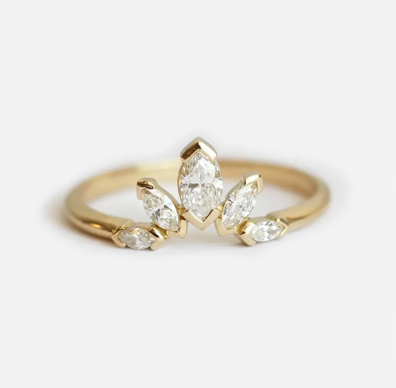Wedding Ring Set, Diamond Wedding Set view 4
