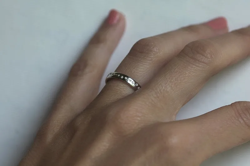 Wedding Ring Set, Wedding Band Set view 4