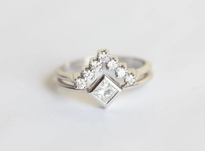 Wedding Set, Diamond Ring Set vy 4