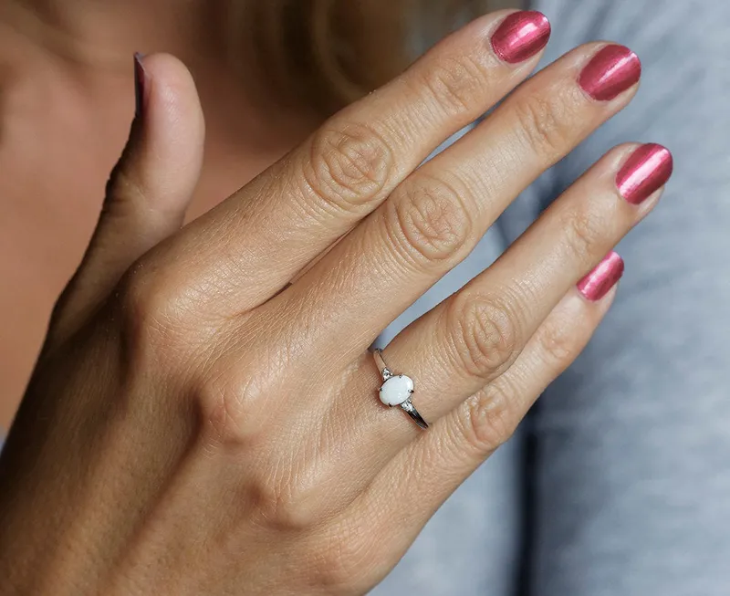 WENDY OVAL OPAL RING view 2